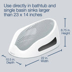Angelcare Baby Bath Support Grey Soft Non-Slip Safe for Newborns 0-6m